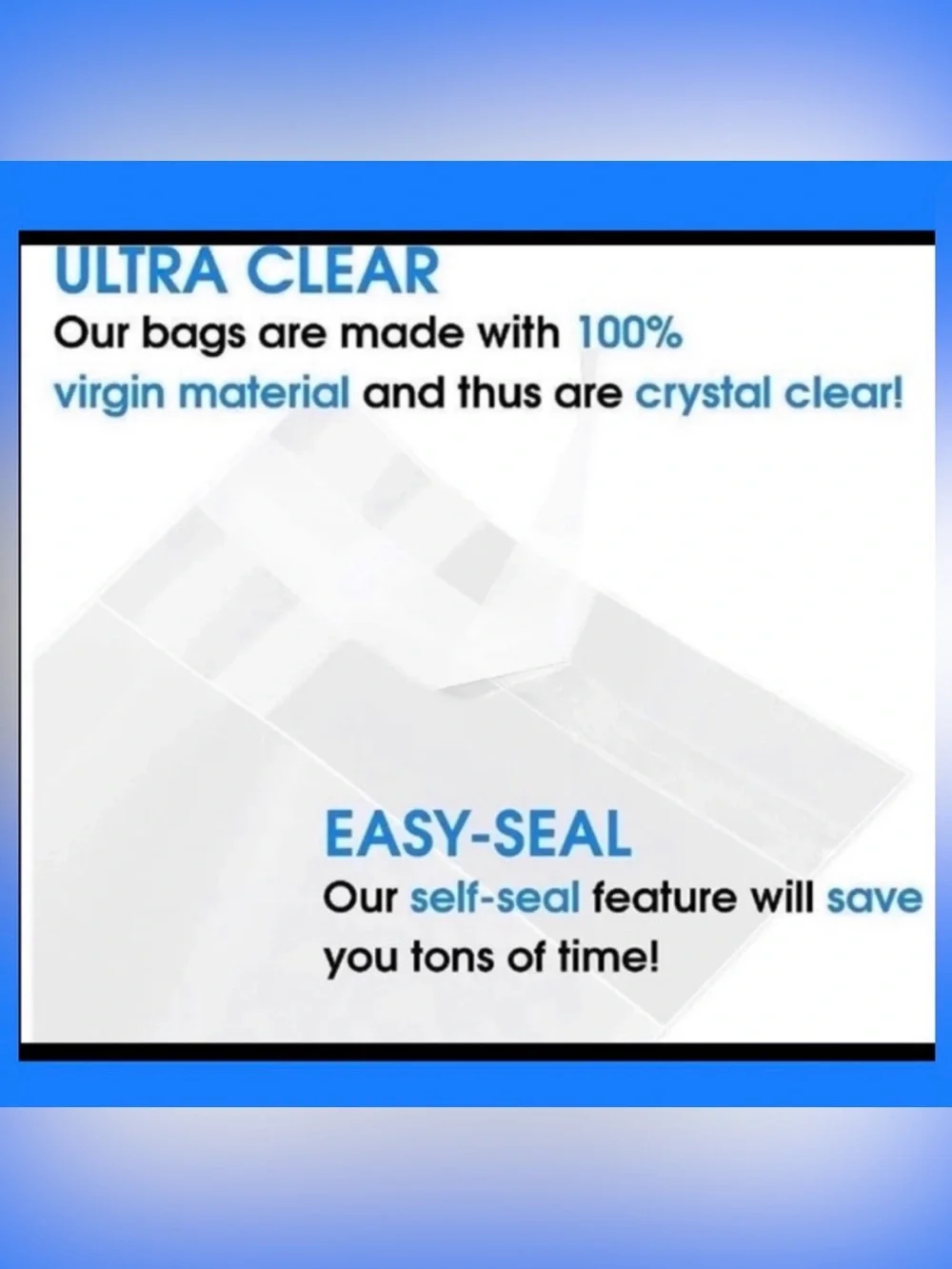 12 x 16” Large Resealable Cellophane Bags 50ct W/50-Free Thank You Stickers 🌿🆕🌿